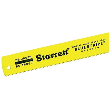 L.S. Starrett Bluestripe Bi-Metal Power Hacksaw Blade, 12 in, 0.032 in Thick, 18 TPI (10 EA / BOX)