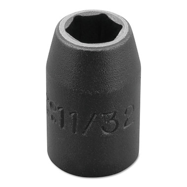 Proto Torqueplus Impact Sockets 3/8 in, 3/8" Dr, 11/32 in, 6 Pt (1 EA / EA)