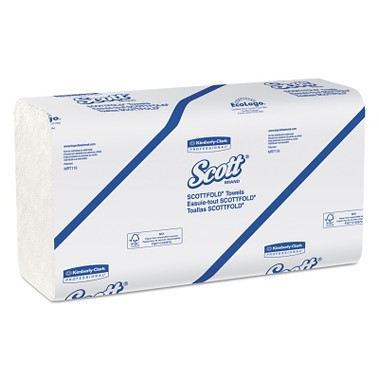 Kimberly-Clark Professional Scott Towels, Scottfold M, 9 2/5 x 12 2/5, White, 175/Pack (25 PK / CA)