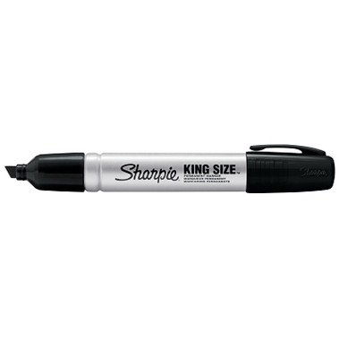 Sharpie King Size Permanent Marker, Chisel Tip, Red, Dozen (12 EA / DZ)