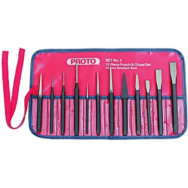 Proto Punch and Chisel Sets, English, 4 Punches, 1 Chisel (1 SET / SET)