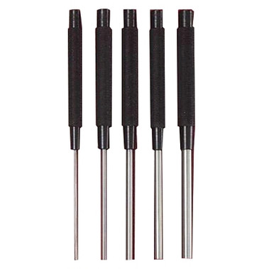 L.S. Starrett Extra-Long Drive Pin Punches, 8 in, 1/8 in tip, Steel (1 EA / EA)