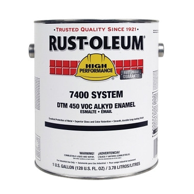 Rust-Oleum High Performance 7400 System DTM Alkyd Enamels, 1 Gallon Can, Tile Red, Gloss (2 CN / CA)