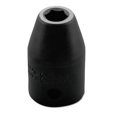 Proto Torqueplus Metric Impact Sockets 1/2 in, 1/2 in Drive, 8 mm, 6 Points (1 EA / EA)