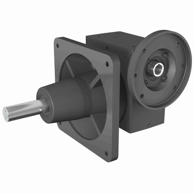 Hub City Cast Iron Single-Reduction Worm Reducer - 388L 15/1 L WR 182TC STD FLANGE