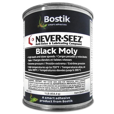 Never-Seez Black Moly Extreme Pressure Compounds, 1 lb Flat Top Can (12 CAN / CS)