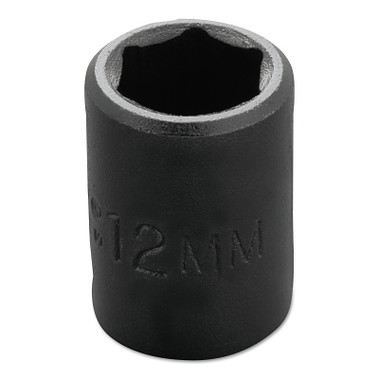 Proto Torqueplus Metric Impact Sockets 3/8 in, 3/8 in Drive, 12 mm, 6 Points (1 EA / EA)