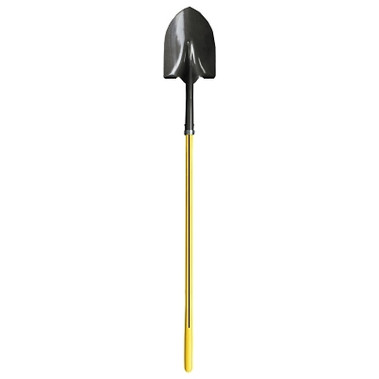 Nupla Ergo Power Round Point Shovel, 11.5 in x 9 in Round Pt Blade, 48 in Fiberglass Straight Handle, 14 ga (1 EA / EA)