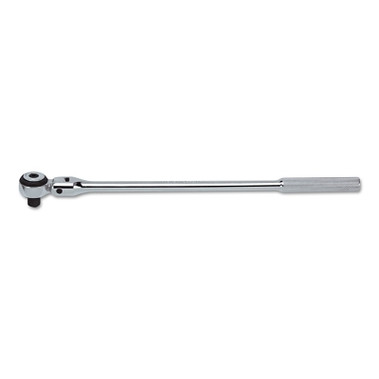 Proto Round Flex-Head Ratchet Handles, 1/2 in Dr., 17 3/32 in, Full Polish (1 EA / EA)