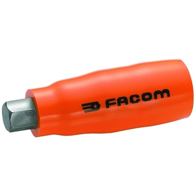 Facom Insulated Hex Socket Bits, 1/2 in Drive, 17 mm Tip (1 EA / EA)