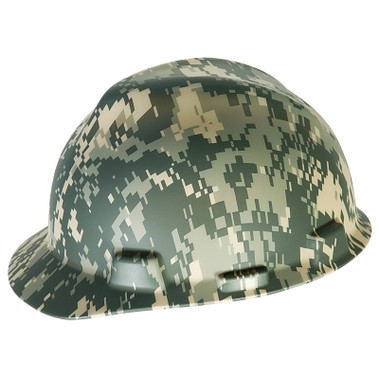 MSA Freedom Series V-Gard Helmet, Fas-Trac Ratchet, Cap, Camouflage (1 EA / EA)