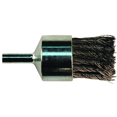 Advance Brush Straight Cup Knot End Brushes, Stainless Steel, 20,000 rpm, 3/4" x 0.01" (1 EA / EA)