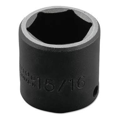 Proto Torqueplus Impact Sockets 3/8 in, 3/8" Dr, 15/16 in, 6 Pt (1 EA / EA)