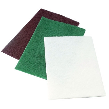 CGW Abrasives Non-Woven Hand Pads, Medium, Green (60 EA / CA)
