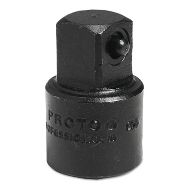 Proto Impact Socket Adapter, 3/8 in Female Dr, 1/2 in Male Dr, 1-5/16 in L, Pin Lock (1 EA / EA)