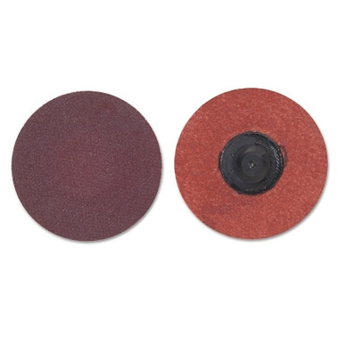 Merit Abrasives Quick Change Disc, Aluminum Oxide, 1-1/2 in dia, 40 Grit (100 EA / BX)