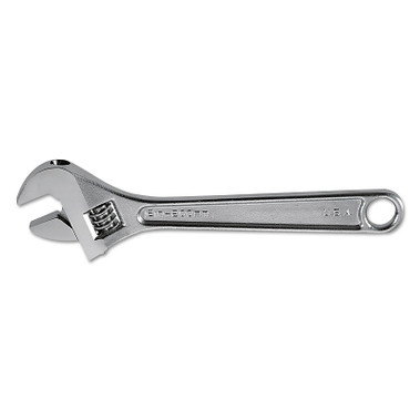 Klein Tools Extra Capacity Adjustable Wrenches, 12 in Long, 1 1/2 in Opening, Chrome, I-Beam (1 EA / EA)