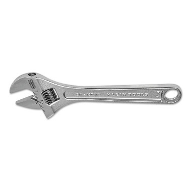 Klein Tools Extra Capacity Adjustable Wrenches, 6 in Long, 15/16 in Opening, Chrome, I-Beam (1 EA / EA)