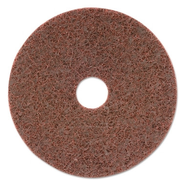 CGW Abrasives Finishing Disc, Hook-and-Loop with Arbor Hole, 4-1/2 in dia, 12,000 RPM, Tan (10 EA / BX)