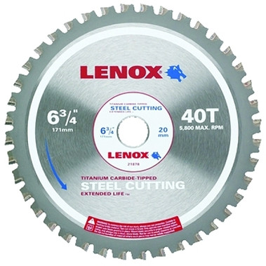 Lenox Metal Cutting Circular Saw Blades, 12 in, 60 Teeth (1 EA / EA)