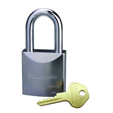 Master Lock Pro Series High Security Padlocks-Solid Steel, 3/8" Dia, 1 1/2"LX29/32"W, Silver (6 EA / BOX)