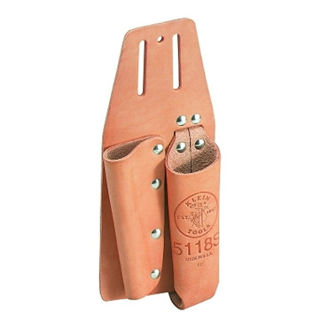 Klein Tools Pliers and Screwdriver Holders, 2 Compartments, Leather (1 EA / EA)