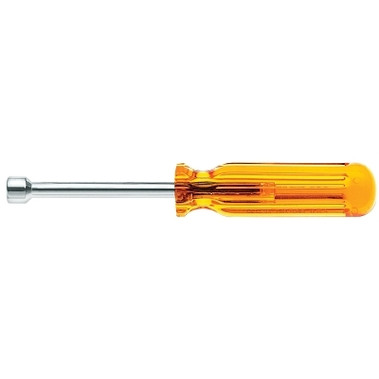 Klein Tools Vaco Hollow-Shaft Nut Drivers, 1/4 in, 6 5/8 in Overall L (1 EA / EA)