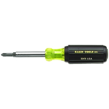 Klein Tools Multi-bit Screwdriver/Nut Driver, 5-In-1, Phillips/Slotted (1 EA / EA)