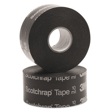 3M Electrical Scotchrap All-Weather Corrosion Protection Tape 50 and 51, 100 ft X 6 in, 10 mil, Black (8 RL / CA)