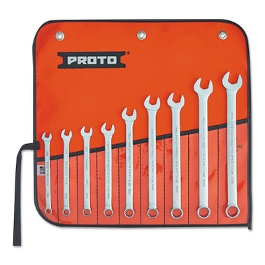 Proto 9 Piece Torqueplus Metric Combination Wrench Sets, 12 Points, 7-15mm, Satin (1 ST / ST)