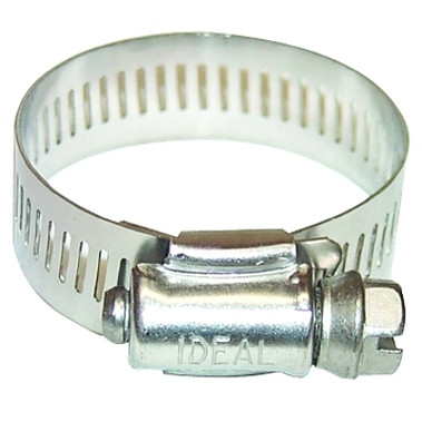 Ideal 64 Series Worm Drive Clamp, 5/8" Hose ID, 1/2"-1 1/16" Dia, Stnls Steel 201/301 (10 EA / BOX)