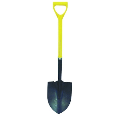 Nupla Ergo Power Round Point Shovels, Hollow Back, 27" Fiberglass D-Handle (3 EA / BDL)