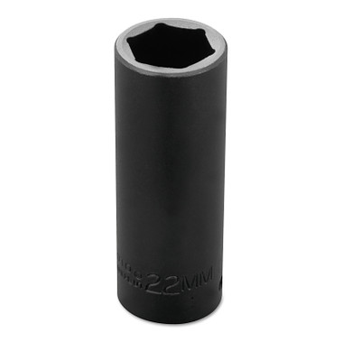 Proto Torqueplus Metric Deep Impact Sockets 1/2 in, 1/2 in Drive, 22 mm, 6 Points (1 EA / EA)