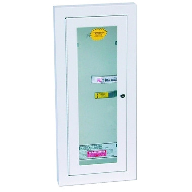 Kidde Extinguisher Cabinets, Semi-Recessed w/Keyed Lock, Galvanized Steel, Tan, 10 lb (1 EA / EA)
