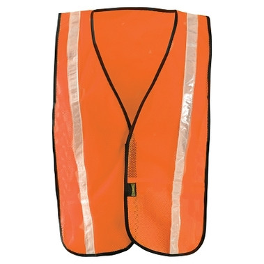 OccuNomix Non-ANSI Economy Mesh Vests with Gloss Reflective Tape, XL, Hi-Viz Orange/Yellow (1 EA / EA)