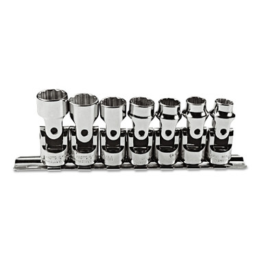 Proto Torqueplus 7 Piece Metric Universal Socket Sets, 3/8 in, 12 (1 SET / SET)