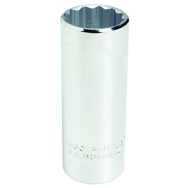 Proto Torqueplus Deep Sockets, 1/2 in Drive, 1 1/8 in Opening, 6 Points (1 EA / EA)