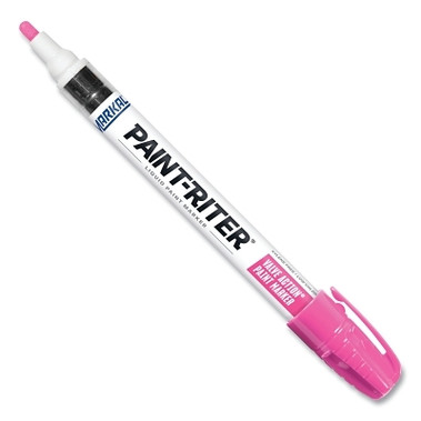 Markal PAINT-RITER VALVE ACTION Paint Marker, Pink, 1/8 in Tip, Medium (1 EA / EA)