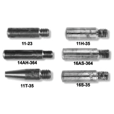 Tweco Heavy Duty Contact Tip, 0.035 in Wire, 0.044 in Tip, Optional Heavy Duty, 11H (25 EA / PK)