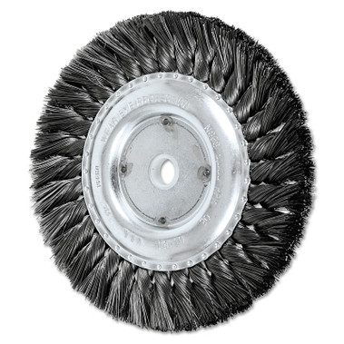Advance Brush Standard Twist Long Flag Knot Wheel, 6 D x 5/8 W, .014 Steel Wire, 9,000 rpm (1 EA / EA)