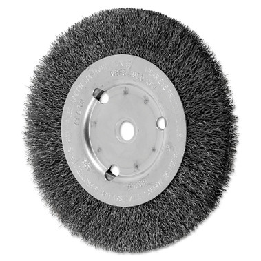Advance Brush Narrow Face Crimped Wire Wheel Brush, 6 D x 5/8 W, .01 Carbon Steel, 8,000 rpm (10 EA / BOX)