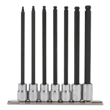 Proto 7 Piece Ball Style Extra Long Hex Bit Sets, 3/8 in (1 SET / SET)