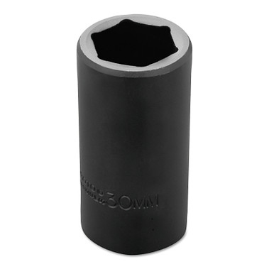 Proto Torqueplus Metric Deep Impact Sockets 1/2 in, 1/2 in Drive, 30 mm, 6 Points (1 EA / EA)