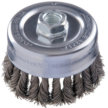 Advance Brush COMBITWIST Knot Wire Cup Brush, 4 in Dia., .023 in Carbon Steel Wire (1 EA / EA)