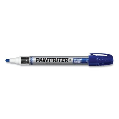 Markal Paint-Riter+ Detergent Removable Marker, 1/8 in Tip, Medium, Blue (1 MKR / MKR)