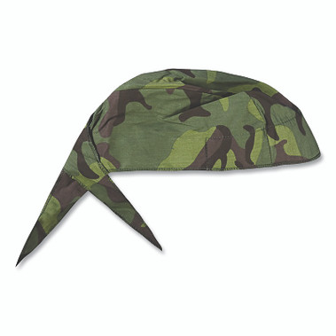OccuNomix Tuff Nougies Deluxe Tie Hats, One Size, Jungle Camo (1 EA / EA)