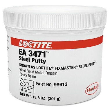 Loctite Fixmaster Steel Putty Kit, 1 lb, Gray/White (1 KIT / KIT)