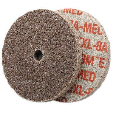 3M Abrasive Scotch-Brite EXL Unitized Deburring Wheel, 6A, 1X3/16, Medium, Aluminum Oxide (50 EA / CTN)