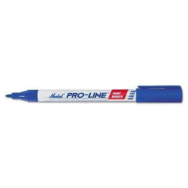 Markal PRO-LINE Fine Point Paint Marker, 1/16 in Tip, Fine, Blue (1 EA / EA)