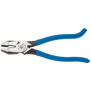Klein Tools Ironworker's Side-Cutting Square Nose Pliers, 9.35 in OAL, Heavy-Duty Cutting Knives (1 EA / EA)